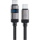 Дата кабель USB-C to USB-C 1.2m 60W digital display C15-03 Black Acefast (6974316283720) - зображення 1