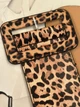 Широкий еластичний корсетний пояс на резинці Леопардовий (3226) - зображення 3