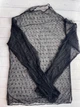 Прозора кофтинка в ромбики з декоративними рукавами Honey Fashion Accessories XS/S чорний (10-144) - зображення 3