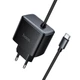 Адаптер сетевой HOCO New charger with Type-C cable C163A |25W/3A, PD3.0/QC| 5262141 - изображение 1
