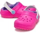Дитячі крокси для дівчинки Crocs Classic Lined Clog Pink Crush (24/25, яскраво рожевий) - изображение 1