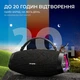 Портативная колонка блютуз W-KING X10S 50W защита IPX7 подсветка RGB плеер USB - изображение 4