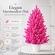 Искусственная розовая елка Elegant Marshmallow Pink литая, 90 см в горшке - изображение 6