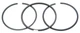 Кольца поршневые мотоблока 2V192F (дизель D92.00) (gen719) - изображение 1