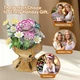 Конструктор-головоломка Cubic Fun 3D Puzzle Букет цветов Гвоздики 134 эл, W3300H - изображение 7
