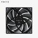 Вентилятор TRYX (Chuangkexingxi) ROTA Dark Star PRO 120 мм, высокопроизводительный, черный (подшипник FDB/лопасти LCP/низкий уровень шума/корпусный вентилятор/компьютерный компонент) - изображение 2