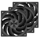 Комплект из 3 вентиляторов PcCooler F5R120 120 мм PWM Black - изображение 1