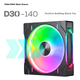 Вентилятор Phanteks D30 140 мм PWM Black - изображение 4