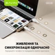 Кабель BAVIN U-CB385-M FAST CHARGING 18W Micro-USB/Type-C 1M White - изображение 3