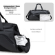 Дорожная сумка Slazenger NEWFASHION CAPACITY с отделением для влажных и сухих вещей чёрная - изображение 8
