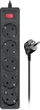 Сетевой фильтр-удлинитель Real-El RS-Protect 505 3 м Black (EL122300045) - изображение 1
