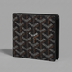 Гаманець Goyard монограмний чоловічий гаярд у фірмовій коробкці Гоярд чорно-коричневий - зображення 1