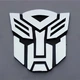 Металлическая 3д наклейка Трансформеры 60x70 мм. 3D наклейка Transformers - изображение 1