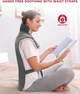 Comfytemp електрична грілка для спини, шиї та плечей XXL 22×33", з обтяженням, авто-вимкнення, сіра - изображение 2