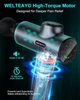 Massage Gun, WELTEAYO muscle massage gun для глибокого масажу, портативний, 6 насадок - изображение 3