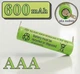 Акумулятор NI-Mh AAA 600 mAh 1.2V під пайку - изображение 1