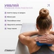 Подвійний масажний м'яч арахіс EasyFit з шипами твердий синій (PVC) (ролик-валик для МФР та йоги, масажер для спини, ніг, рук, шиї) EF-1072-BL - зображення 2