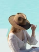 Капелюх літній жіночий Федора D.Hats колір коричневий - зображення 2