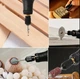 Акумуляторний міні-гравер (дремель) 3.7V з LED-дисплеєм + набір аксесуарів у кейсі (Сірий) — Багатофункціональний ротаційний інструмент-ручка з Type-C та 6 швидкостями - зображення 3
