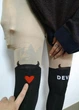 Колготи з імітацією панчіх devil з сердечком,one size - изображение 3