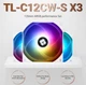 Вентиляторы для корпуса Thermalright TL-C12CW-S X3 (120 мм, ARGB, 4PIN PWM, комплект 3 шт.) - изображение 2