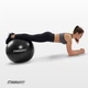 Фитбол EasyFit BalanceBall 55 см черный (гимнастический мяч для фитнеса, упражнений и тренировок) - изображение 6