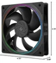 Набор вентиляторов Thermalright TL-S12 X3 ARGB 120мм (3 шт) для ПК - изображение 3