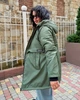 Женская куртка свободного кроя хаки 48-50 р844.4436 - изображение 3