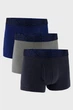 Трусы боксеры, 3 штуки Under Armour 46(S) Синий-серый (153931) - изображение 1