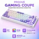Беспроводная механическая игровая Bluetooth клавиатура Proove Gaming Coupe формата 75% 82 клавиш компактная с RGB-подсветкой USB 2.4ГГц белая - изображение 1
