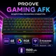 Бездротова механічна ігрова Bluetooth клавіатура Proove Gaming AFK формату 65% 68 клавіш компактна з RGB-підсвічуванням USB 2.4ГГц чорна - зображення 1