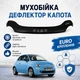 Дефлектор капота на Fiat 500 Фиат 2007 - Мухобойка. - изображение 1