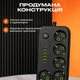 Сетевой фильтр удлинитель 5 метров на 5 розеток 4 USB 1 Type-C и кнопкой отключения переноска с заземлением и защитой от перегрузки для дома офиса бытовой техники зарядки телефона гаджетов Черный - изображение 4