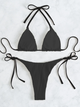 Женский купальник черный однотонный Rinabe Bikini Set XL - изображение 6
