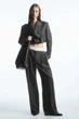 Блейзер жіночий COS deconstructed cropped wool blazer 1192145001 Eur 34 Сірий - изображение 1