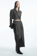 Блейзер жіночий COS deconstructed cropped wool blazer 1192145001 Eur 34 Сірий - изображение 2