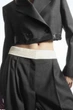 Блейзер жіночий COS deconstructed cropped wool blazer 1192145001 Eur 34 Сірий - изображение 7