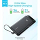 УМБ Anker 10000 mAh 22.5W Built-In USB-C Cable Black (A110DH11) - зображення 5