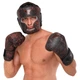 Перчатки боксерские кожаные тренировочные на липучке Fistrage Fight Gear 6452 размер 10 унций Black-Burgundy - изображение 8