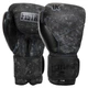 Перчатки боксерские кожаные тренировочные на липучке Fistrage Fight Gear 6465 размер 12 унций Black-Grey - изображение 1