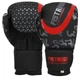 Перчатки боксерские тренировочные на липучке Fistrage Fight Gear 6488 размер 12 унций Black-Red - изображение 1