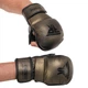 Перчатки крабы кожаные спарринговые для MMA тренировочные с открытыми пальцами Fistrage 6487 размер L Bronze-Black - изображение 1