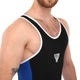 Трико борцовское мужское для борьбы и тяжелой атлетики Fistrage Fight Gear 4545 размер L (168-172см) Black-Blue - зображення 5