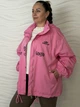 Женская ветровка оверсайз с капюшоном Розовый 9096/one size - изображение 7