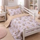 Простынь MirSon Евро 200x220 см 17-0922 Tiny Giraffes Gray Бязь (2200012571866) - изображение 2
