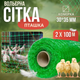 Сетка птичка Bradas 2х100м зеленая 30х35см садовая декоративная для птичьего вольера ограждения участка клумб - изображение 1