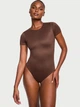 Боді від Victoria's Secret з короткими рукавами та технологією FeatherSoft™ Innovation Розмір S шоколадно-коричневий колір - изображение 1
