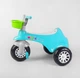 Детский трехколесный велосипед Pilsan Magic Tricycle 07-180 бирюзово-белый (пластиковые колеса с накладкой, сиденье с багажником, 2 корзины) - изображение 3