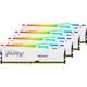Модуль памяти Kingston DDR5 128GB (4x32GB) 5600 MHz FURY Beast RGB White Fury (ex.HyperX) (KF556C40BWAK4-128) - изображение 3