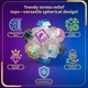 Клавіатура брелок кругла з підсвічуванням, антистрес-іграшка клавіатура 12 кнопок, кейкап клава з клік-кнопками KeY12 - зображення 8